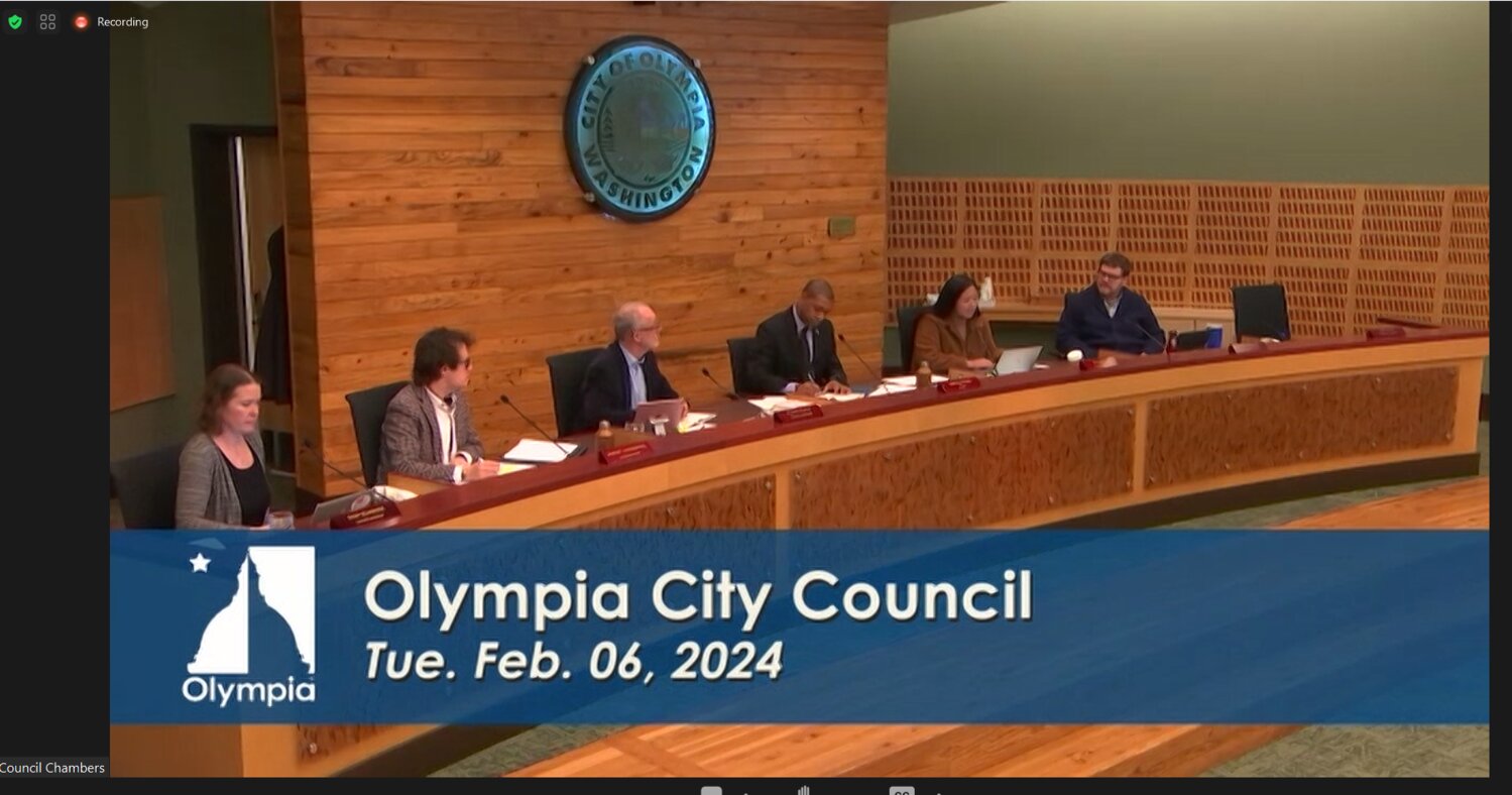 The Olympia City Council meeting approved the 2024 work plans for the Land Use and Environment Committee, Community Livability and Public Safety, and Finance Committee on Tuesday, February 6, 2024.